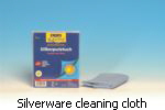 Silverware cleaning cloth